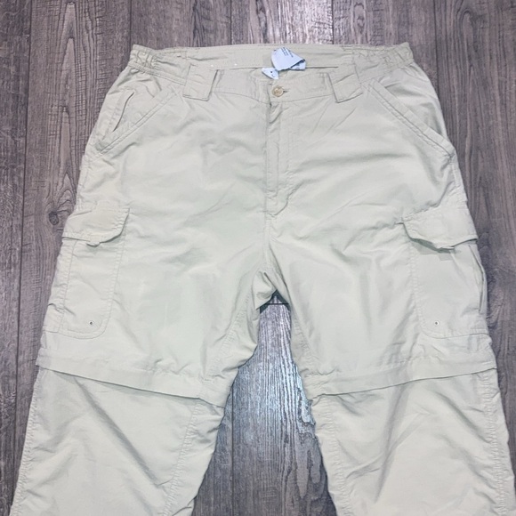 Men world wide sportsman convertible cargo pants khaki size L/32 - Picture 2 of 7